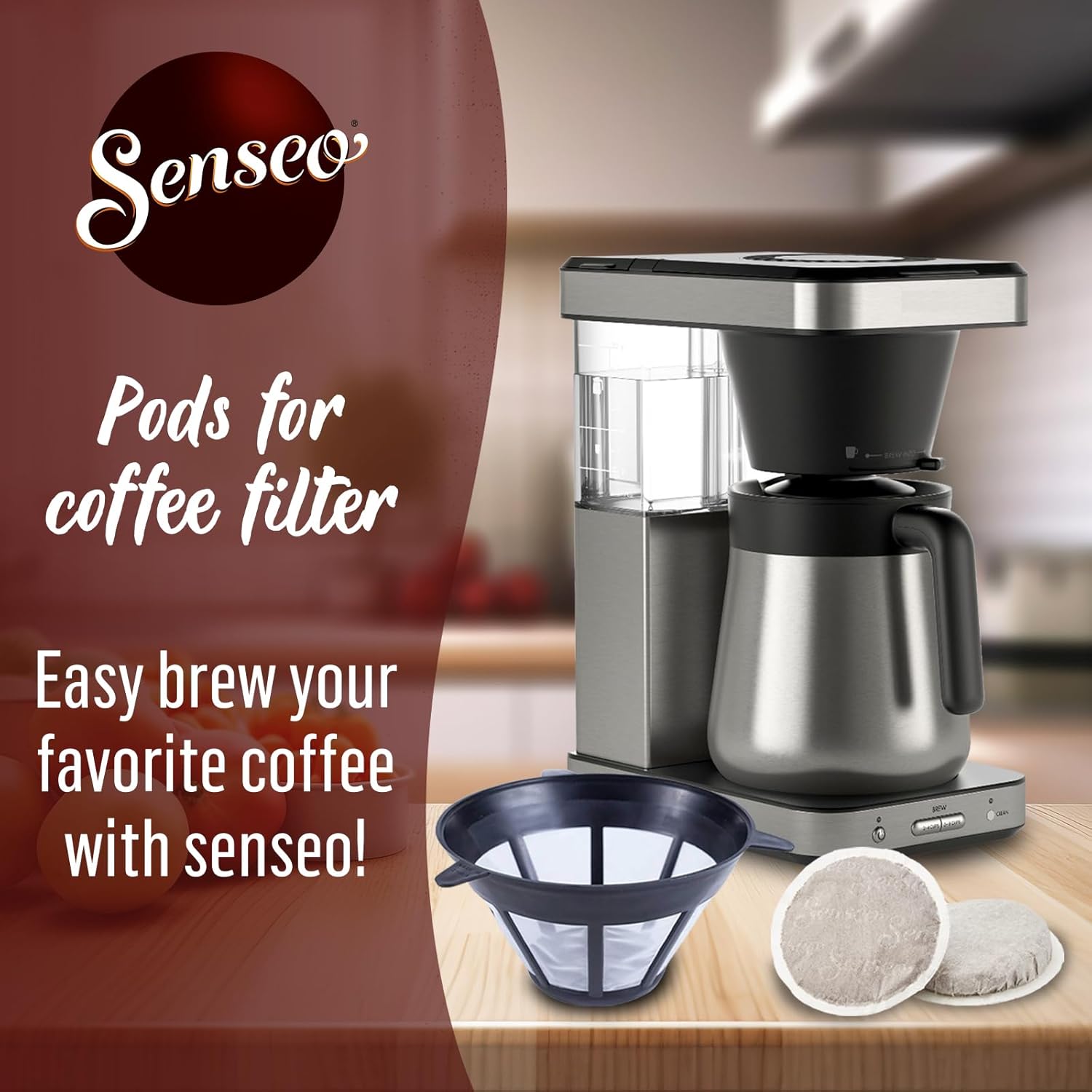 Senseo Classic – Bolsas de café  Regular  tostado medio  2 bolsas de 48 cápsulas de café individuales  96 unidades, 0.28 oz  Empaquetadas a granel