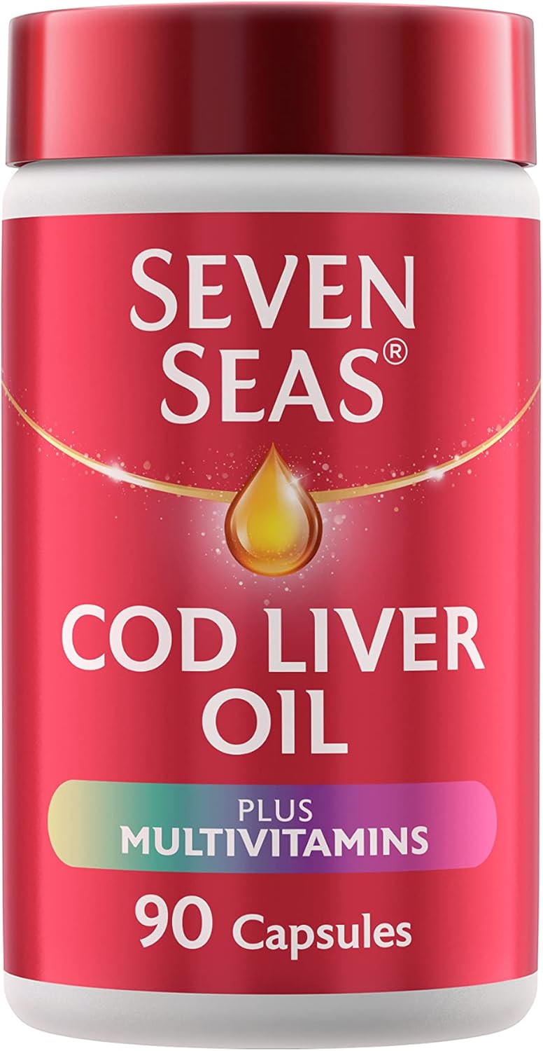 Seven Seas Aceite de hígado de bacalao y vitaminas múltiples 90 cápsulas