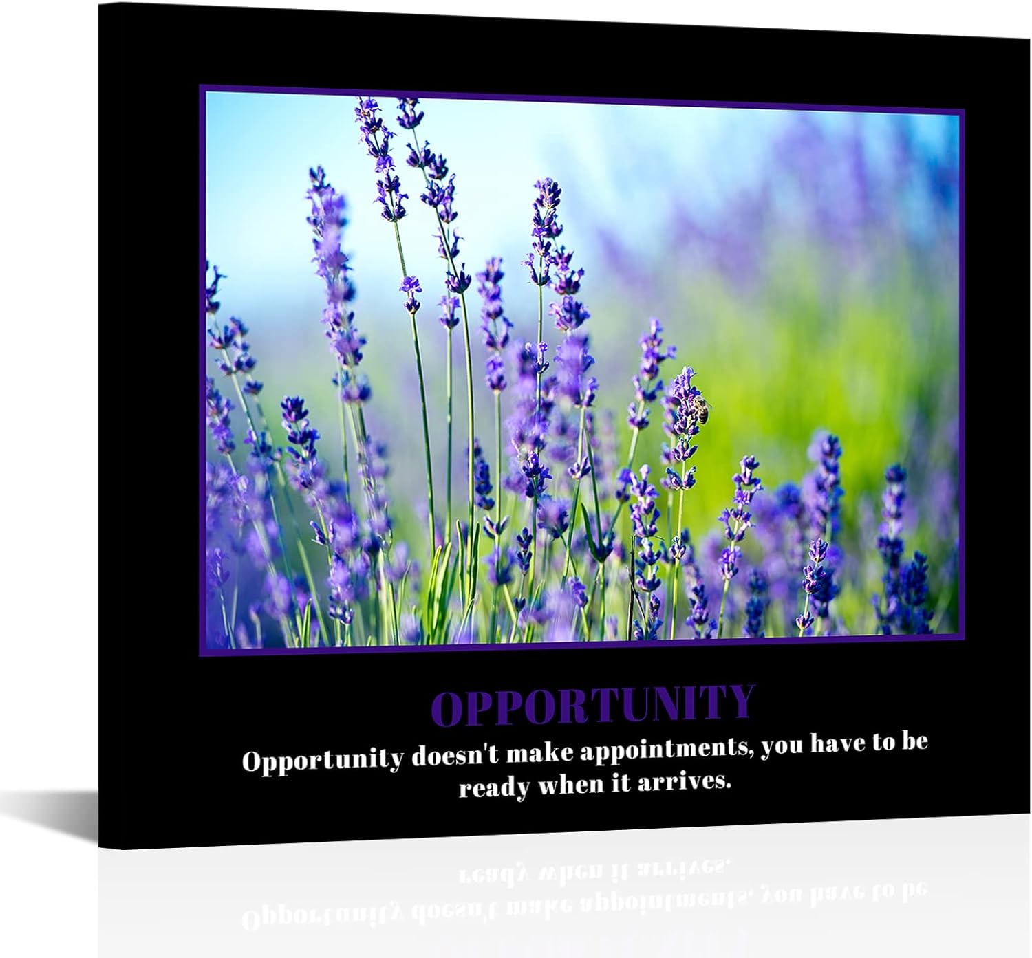 KREATIVE ARTS Opportunity – Lienzo decorativo para pared, con citas inspiradoras y motivacionales, para el hogar y la oficina, aprovecha las