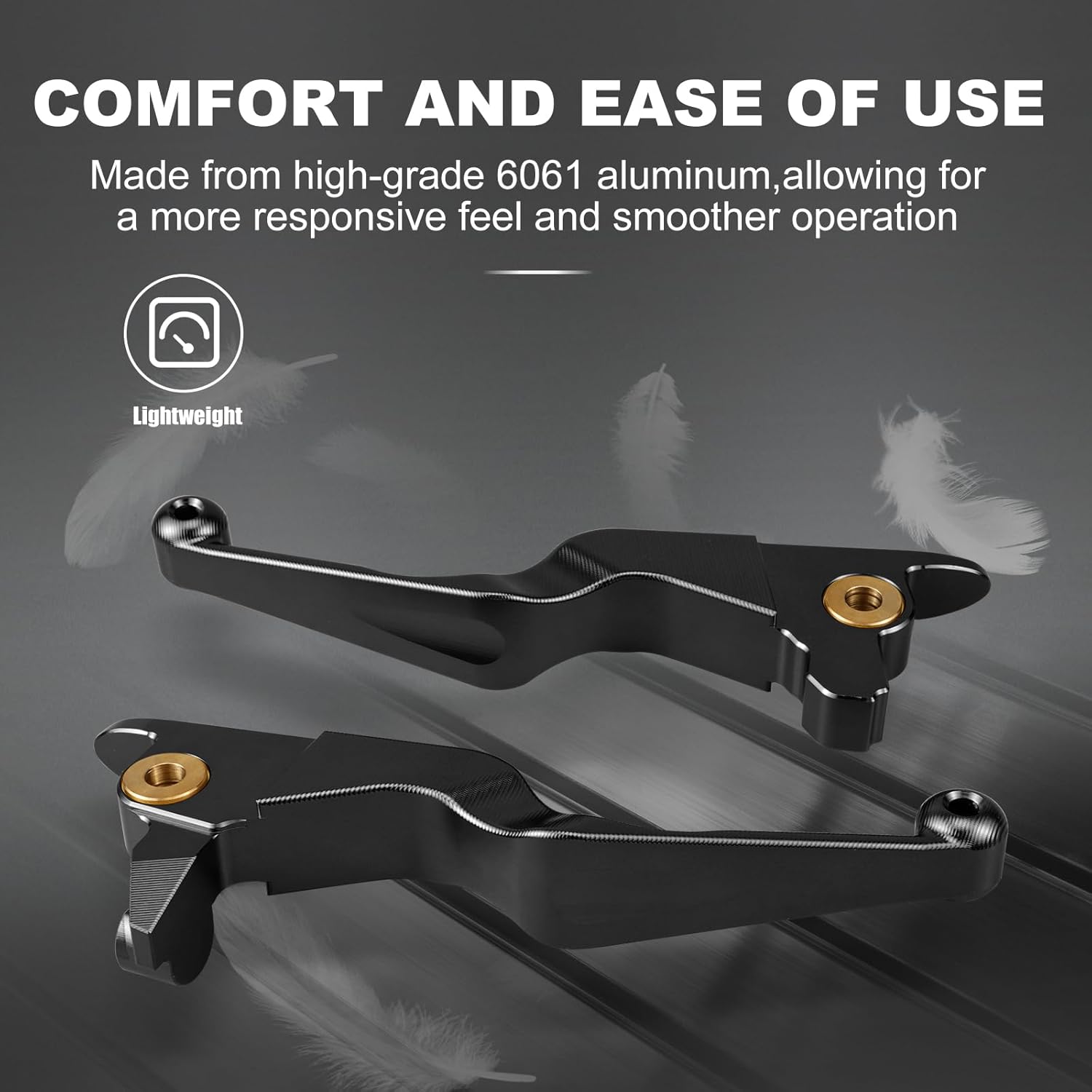 NICECNC Palancas de embrague de freno negras compatibles con Harley Street Glide FLHX 2017-2020, Road King FLHR 2017-2020, Electra Glide Ultra