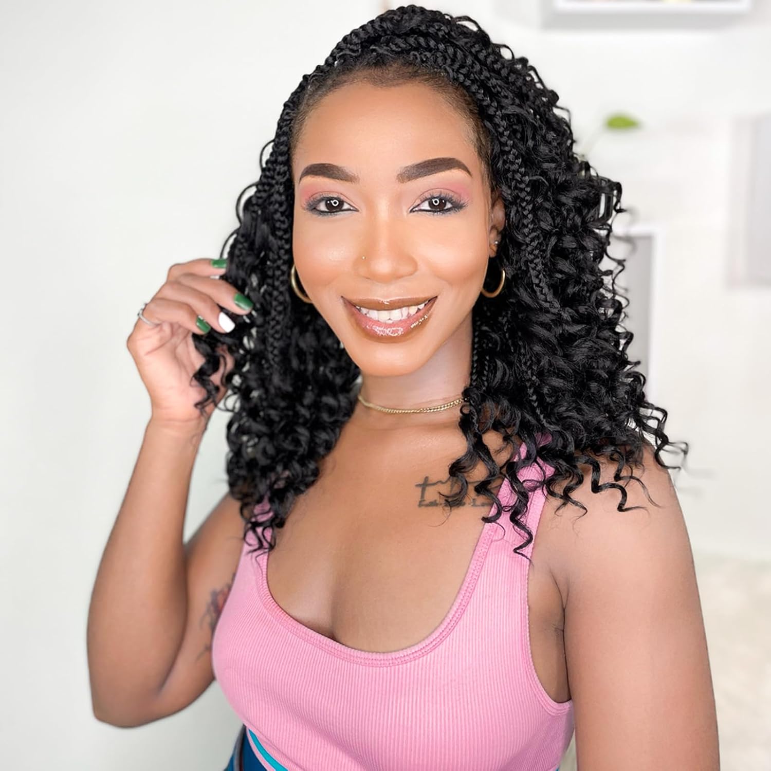 Kelagoo Goddess Box – Trenzas de cabello de ganchillo de 12 pulgadas, paquete de 9 paquetes de trenzas de caja Bohomian para mujeres negras, trenzas