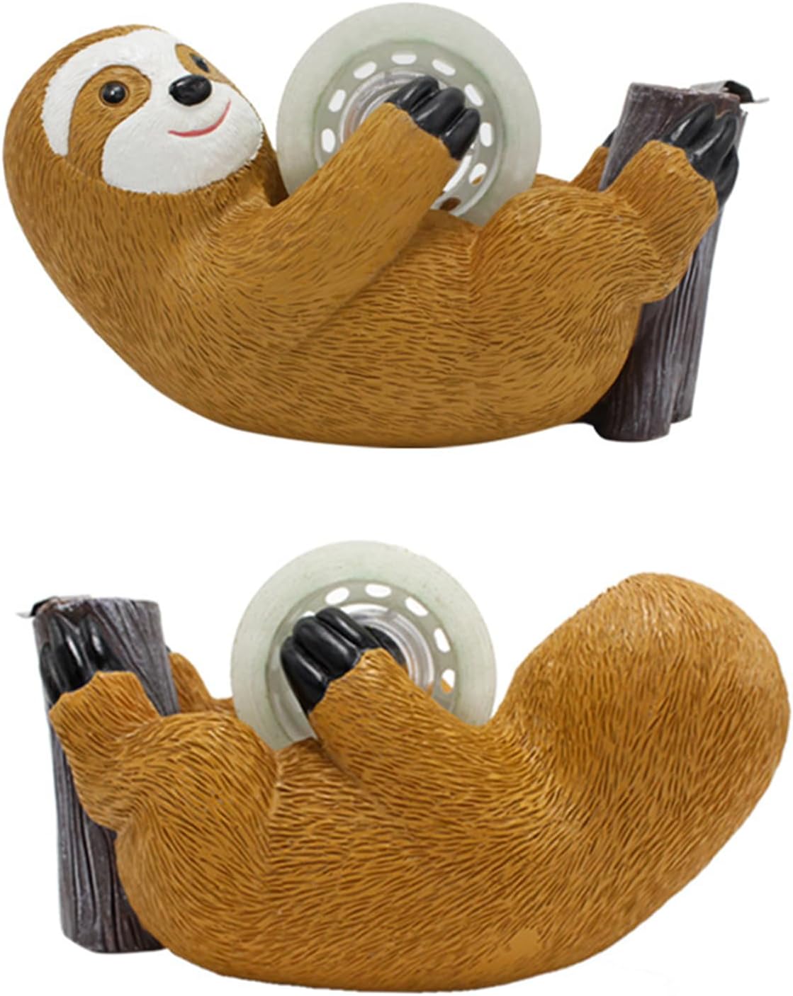 Dispensador de cinta perezosa  Soporte de rollo adhesivo  Cortador de cinta  Bonitos juegos de papelería y regalos lindos (perezoso)