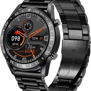 Compatible con la correa de reloj inteligente LIGE, correas de repuesto de metal de acero inoxidable de liberación rápida compatibles con reloj Compatible con la correa de reloj inteligente LIGE, correas de repuesto de metal de acero inoxidable de liberación rápida compatibles con reloj