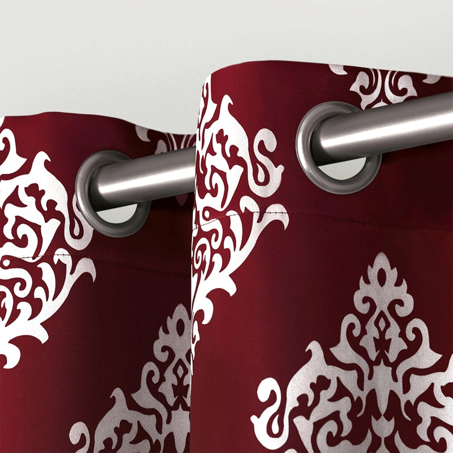 Exclusive Home cortinas térmicas para oscurecer el ambiente, diseño de medallones, parte superior con arandelas, 52 X 84 pulgadas