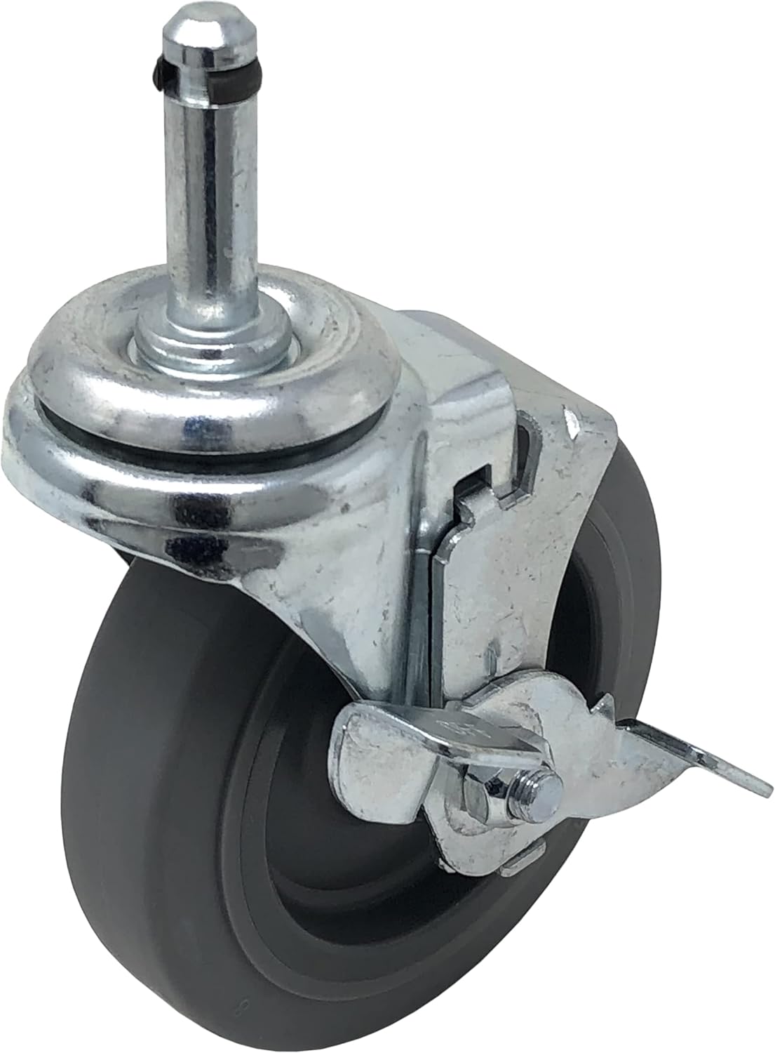 ICON Ruedas giratorias industriales de 4 x 1 pulgada, 2 giratorias, 2 ruedas giratorias con bloqueo superior, anillo de agarre de 716 x 1-12