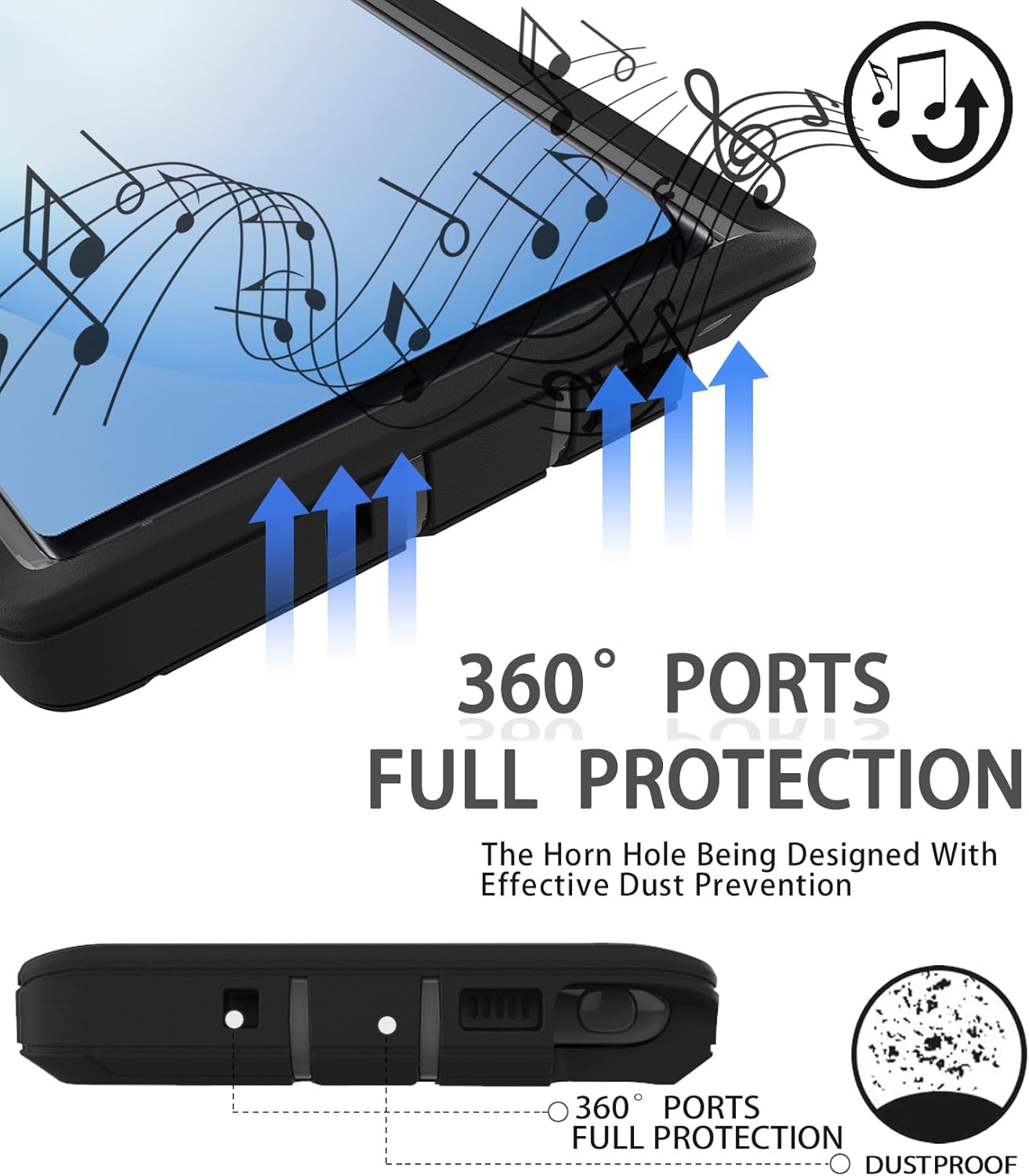 Guirble Funda para Samsung Galaxy Note 10, a prueba de golpes, a prueba de caídas, funda protectora resistente para Samsung Note 10 de 6.3 pulgadas