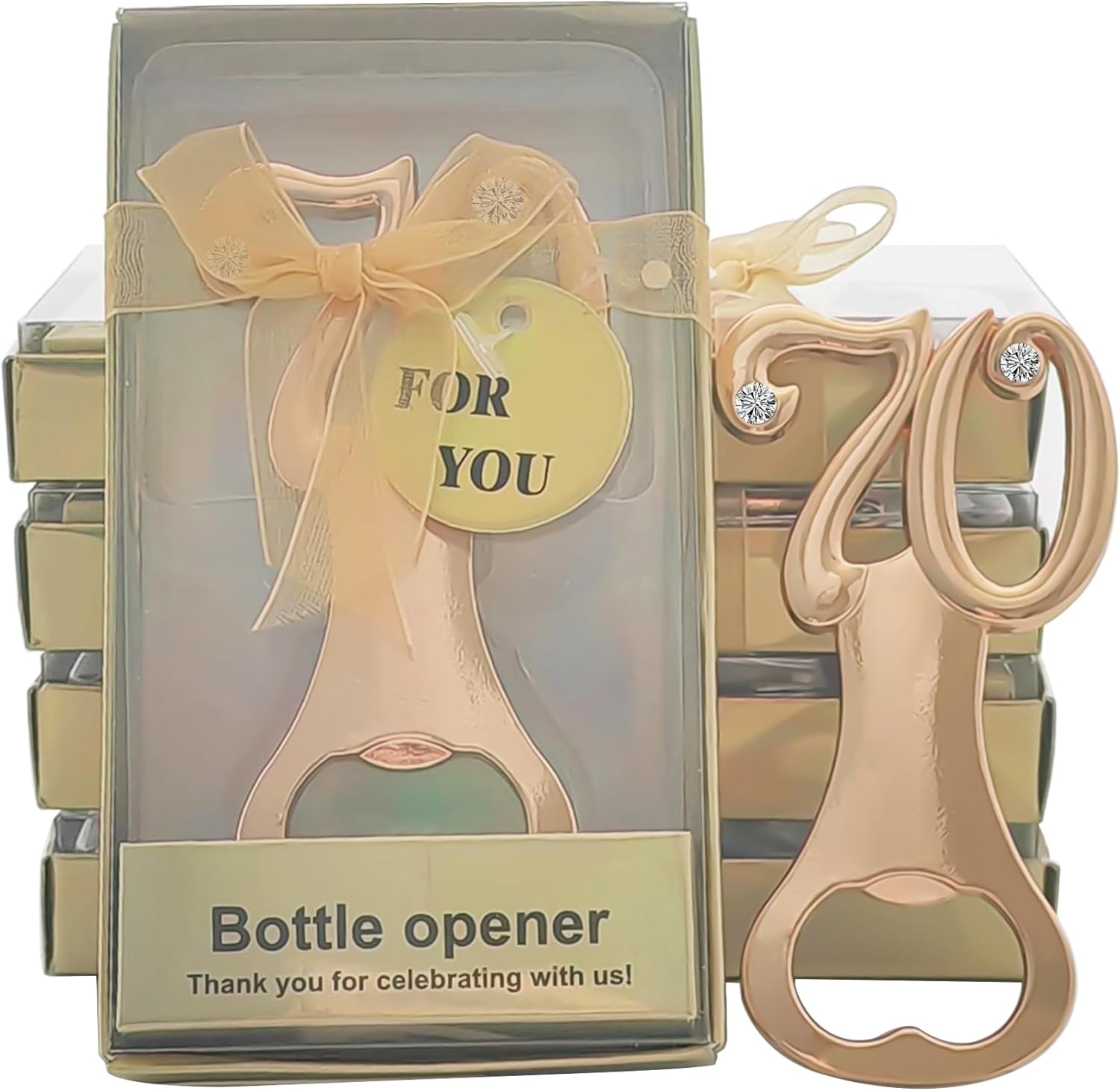 16 abrebotellas, recuerdos de fiesta de boda para decoración de fiestas de invitados, 70 cumpleaños, 70 aniversario, boda, despedida de soltera,