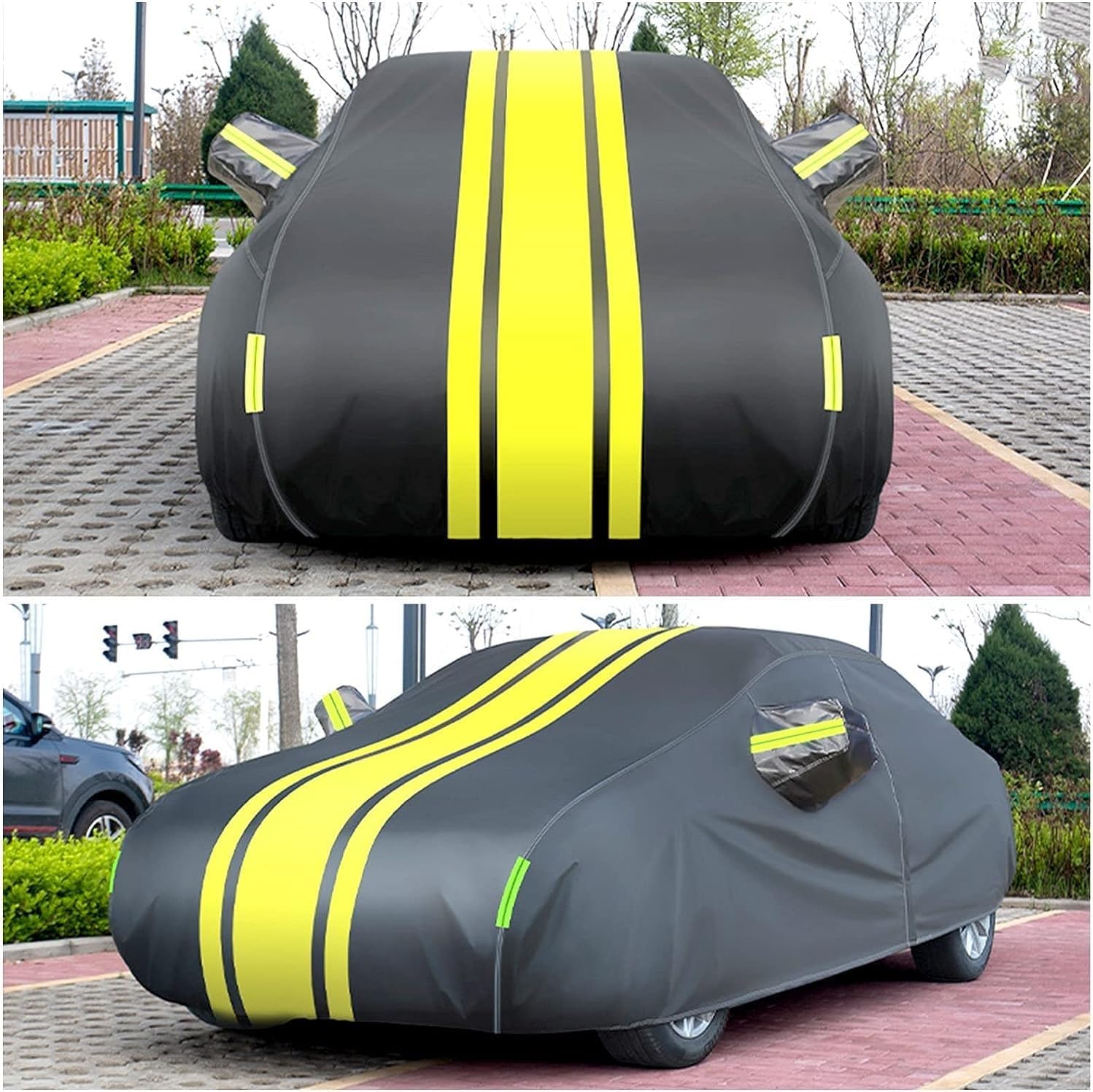 Funda completa para automóvil compatible con Volvo V90 XC40 XC60 XC70 XC90, para todo tipo de clima, impermeable, transpirable, grande, con
