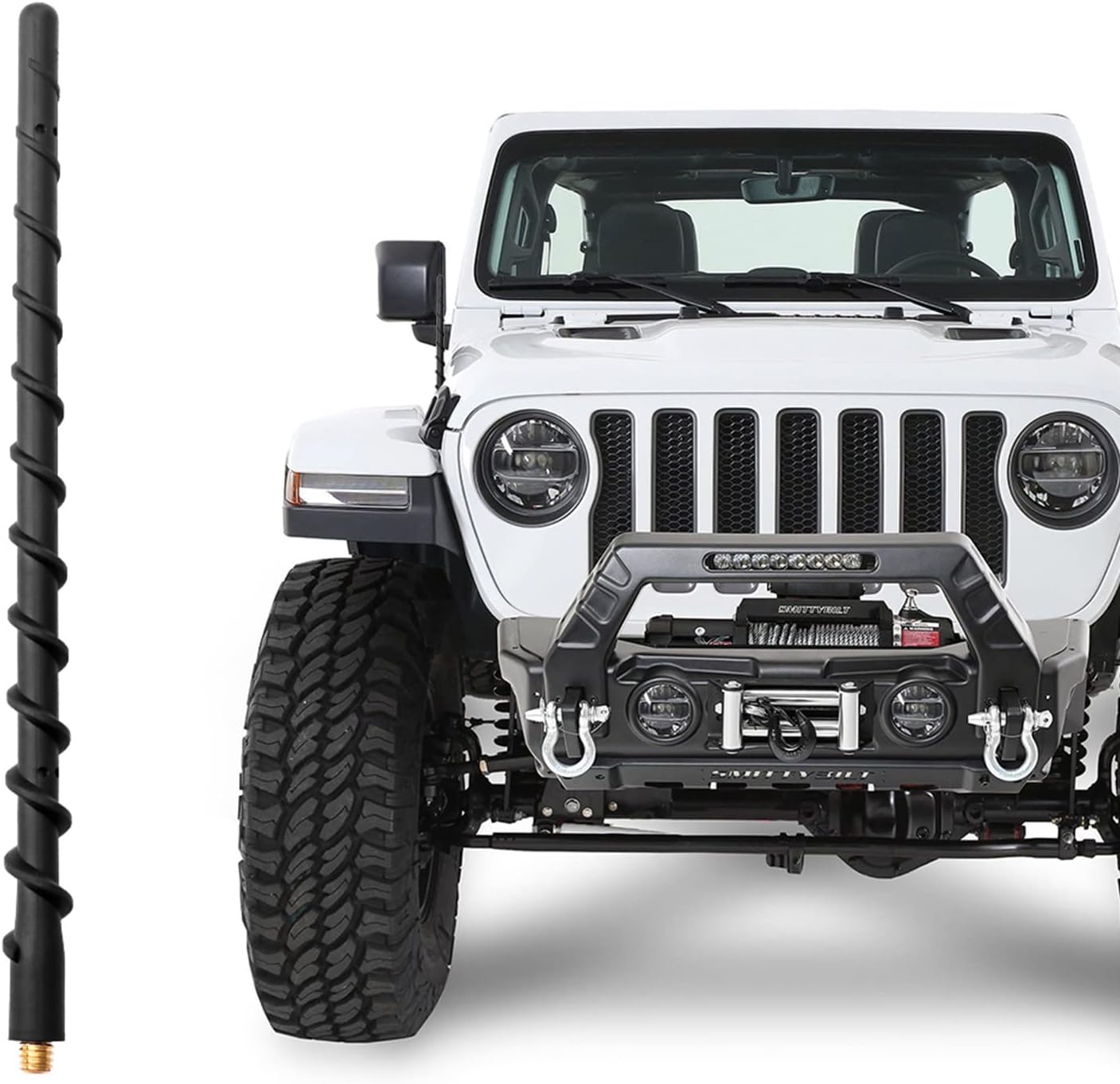 Antena (9 pulgadas) para Jeep Wrangler JK JL JKU JLU Gladiator JT Jeep Wrangler Gladiator JT, Jeep Wrangler Gladiator, Jeep Sahara Rubicon Willys