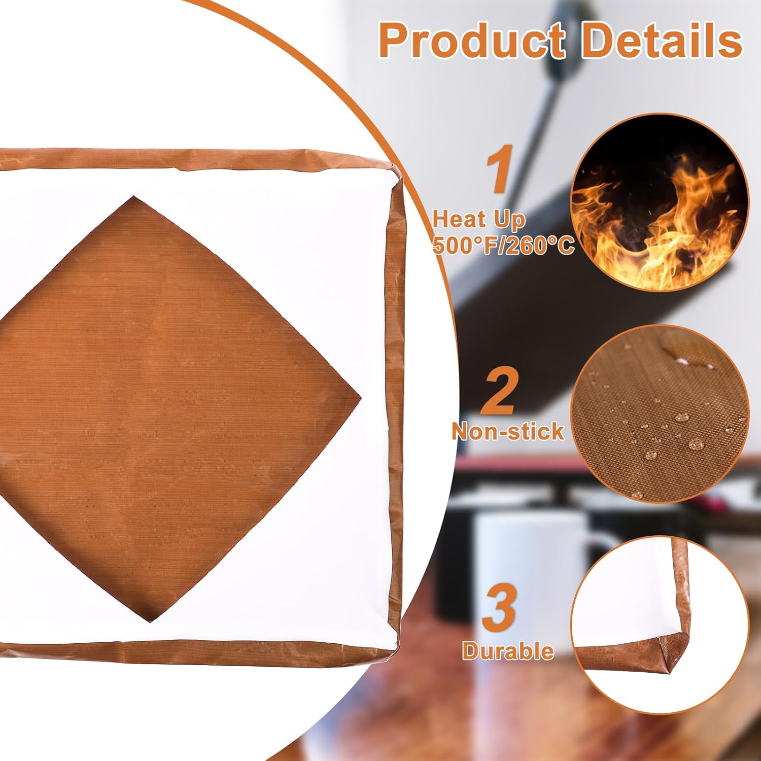 2 fundas para prensa de calor, alfombrilla de prensa de calor, cubierta de teflón de platina, cubierta de envoltura de 15 x 15 pulgadas, resistente