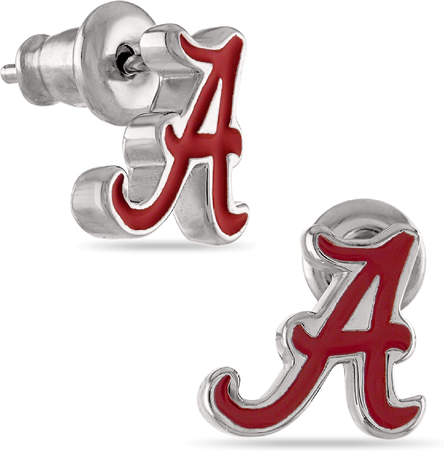 Stone Armory Aretes universitarios para mujer, hipoalergénicos, de acero inoxidable quirúrgico o acero inoxidable quirúrgico chapado en oro de 18