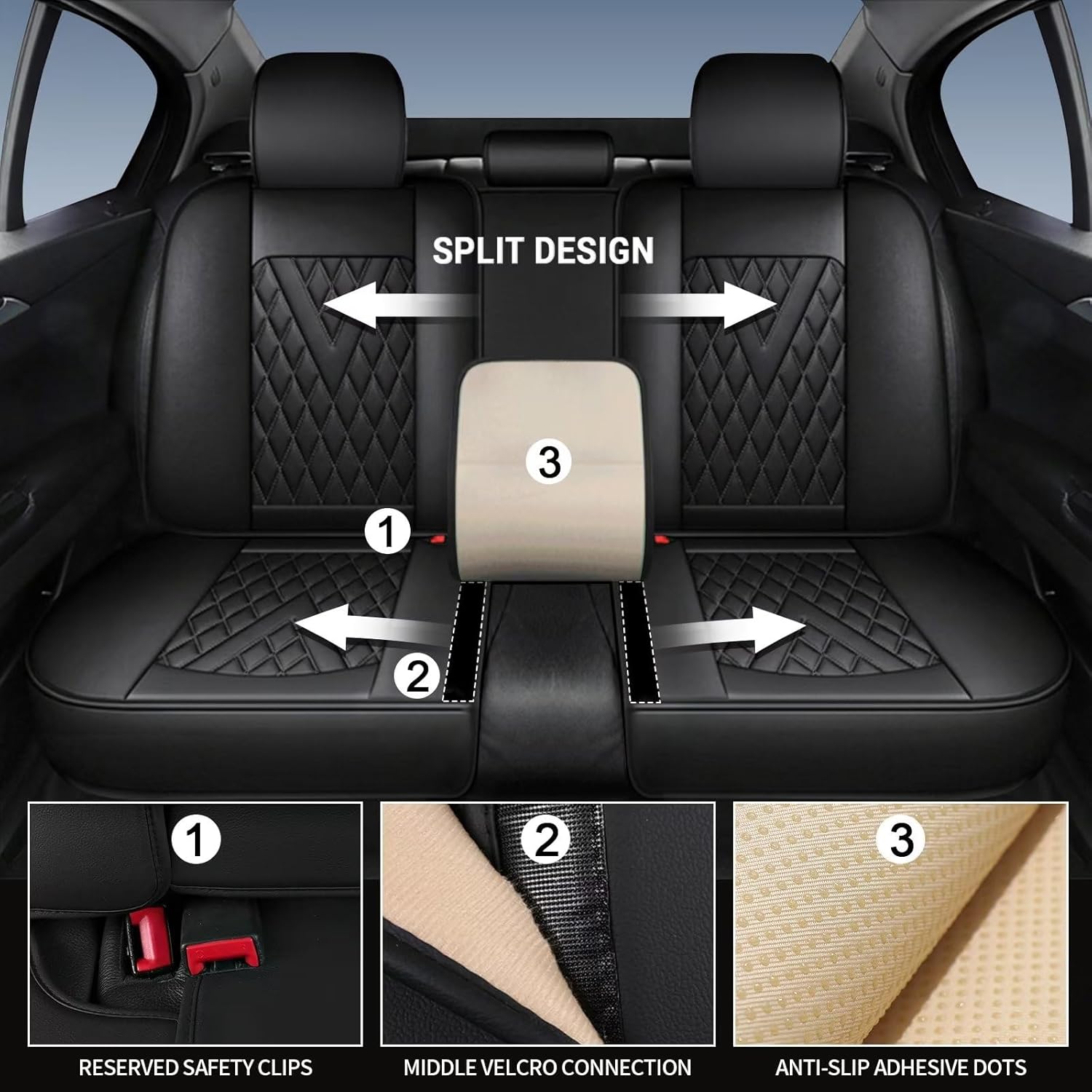 Juego completo de fundas de asiento de automóvil para Chevrolet Trailblazer 2021-2024, piel sintética para Chevy Trailblazer, cojín de asiento de 2