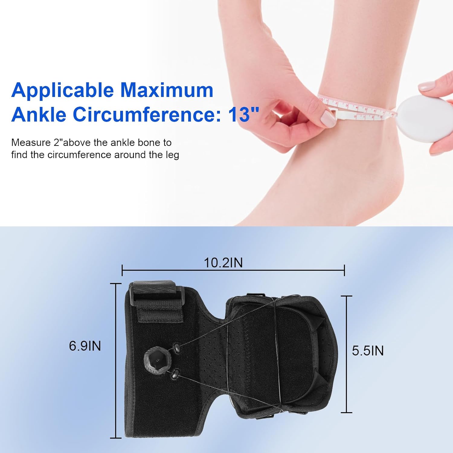 Hotodeal Soporte de pie caído, soporte de elevación para caminar, alivia la inestabilidad de las extremidades inferiores por accidente