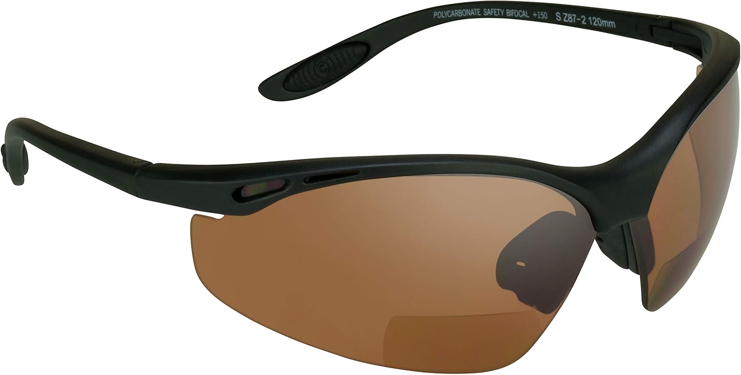 proSPORT Lentes de sol bifocales Lector de seguridad Z87 Wrap Around No Slip Grip +1.50 +2.00 +2.50 +3.00