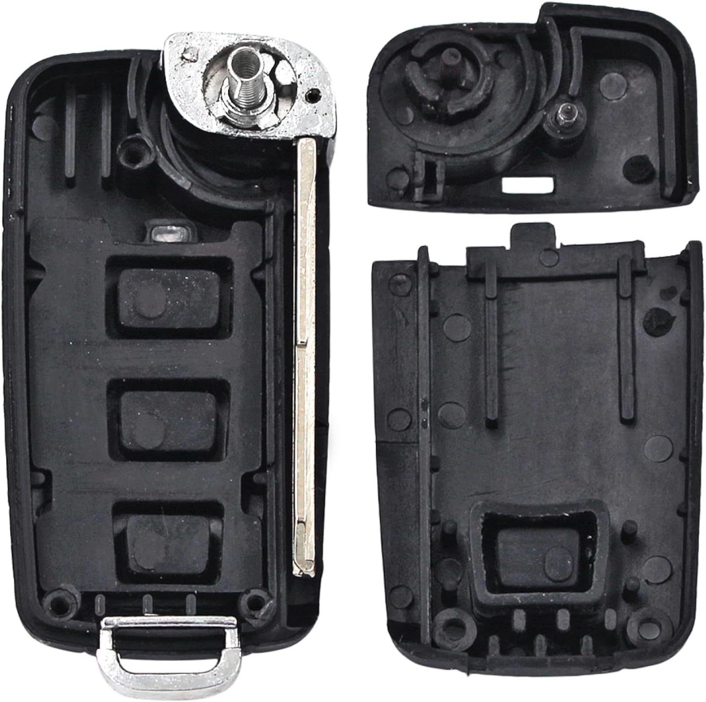 Fundas para llave de coche para Kia Cerato Forte Spectra Optima, 4 botones abatibles, carcasa de llave remota, hoja izquierda