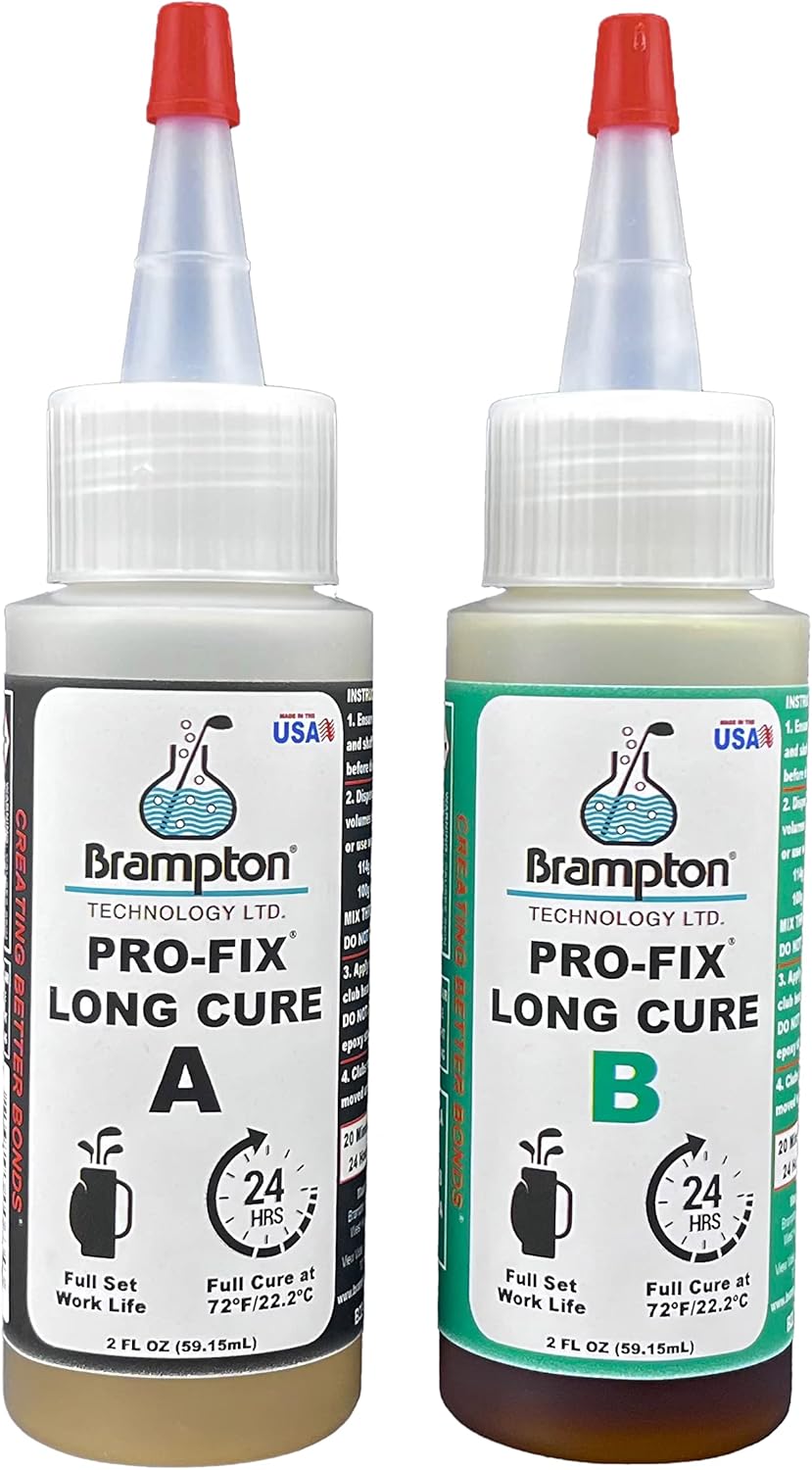 PRO-FIX – Epoxi de golf de curado largo, vida útil completa, extra resistente, epoxi de golf para todos los ejes de golf, cabezas de golf,