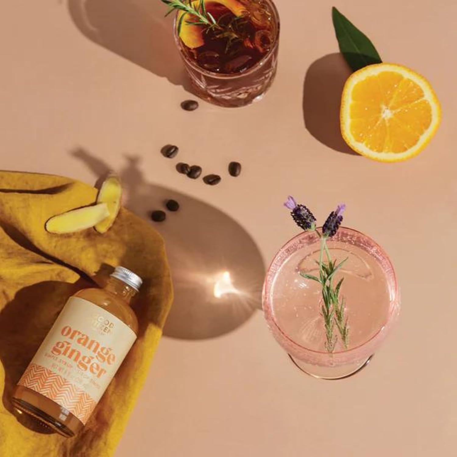 Good Citizen Coffee Co. – Jarabe simple, jengibre naranja, hecho con azúcar de caña pura, ingredientes de primera calidad, lote pequeño, ideal para