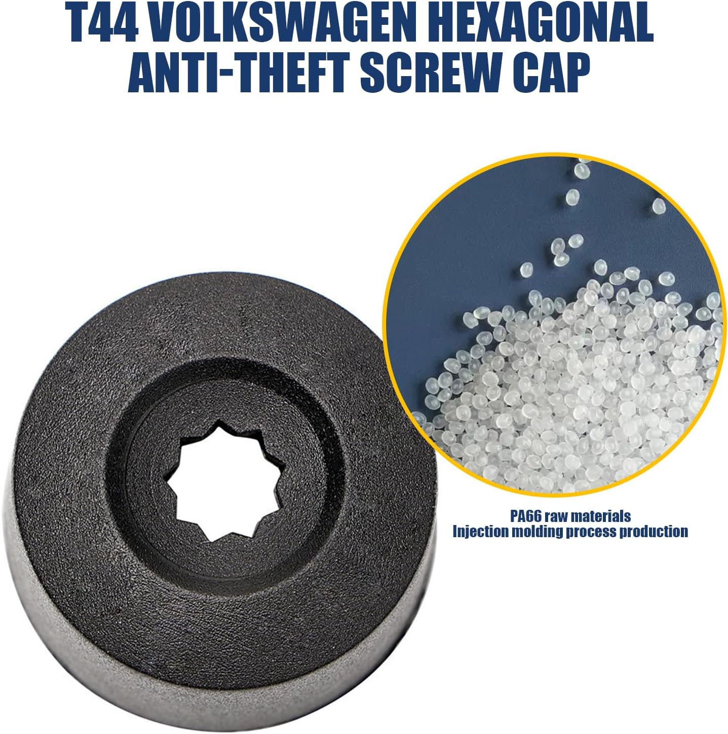 21 cubiertas para tuercas de neumático de automóvil, 0.669 in, hexagonal interior a prueba de polvo, con clip de extracción, decoración de rueda,