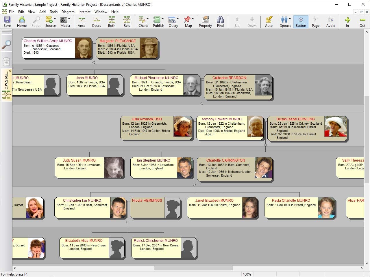 Family Historian 7 Genealogy and Family Tree Software (Windows)