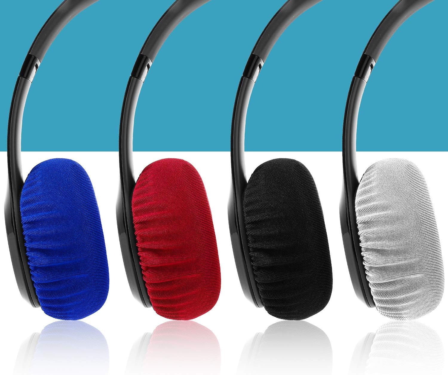 Protectores de tela flexible para auriculares con licra elástica y lavable para Beats Solo 32 inalámbricoscon cable y otros auriculares con