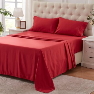 NexHome – Juego de sábanas de tamaño Queen para cama matrimonial, color gris, de microfibra, negro, juego de sábanas lavables, juego de sábanas de NexHome – Juego de sábanas de tamaño Queen para cama matrimonial, color gris, de microfibra, negro, juego de sábanas lavables, juego de sábanas de