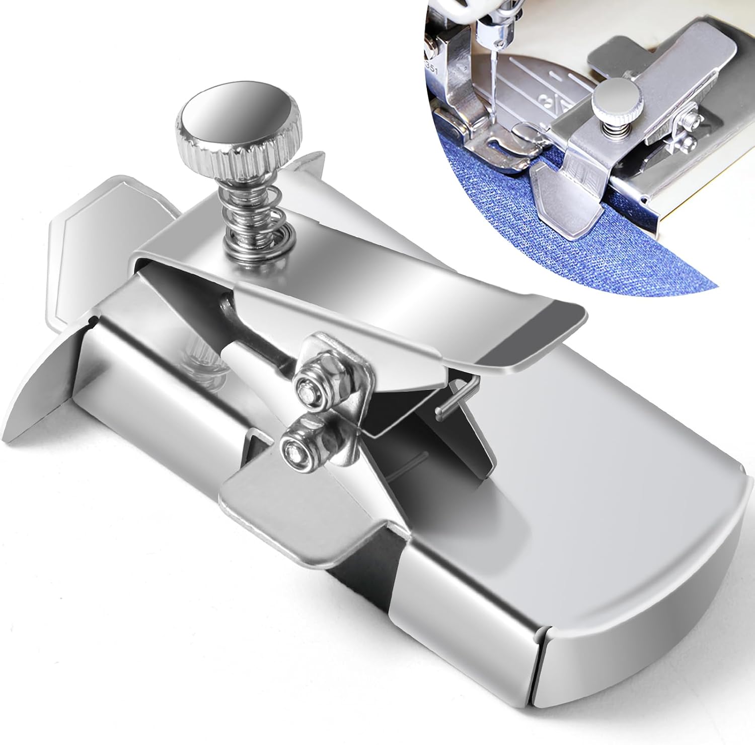 TOOVREN Guía de costura magnética mejorada para máquina de coser, guía de costura magnética Buddy Sew, guía universal de costura, guía de hemmer,