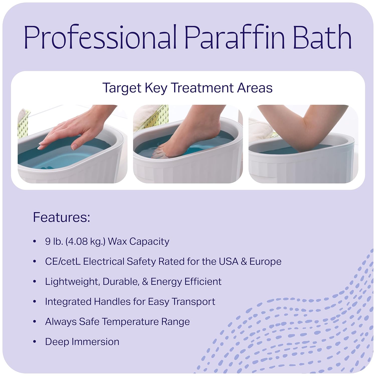 Therabath Termoterapia profesional TB6 de cera de parafina para baño, ayuda a aliviar la artritis y la rigidez muscular, terapia de calor para