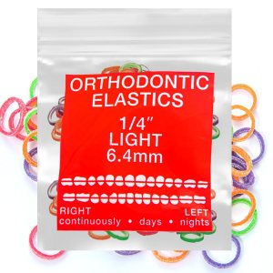 100 bandas elásticas intraorales de látex neón, bandas elásticas dentales de ortodoncia hechas en Estados Unidos, luz de 14 pulgadas, látex neón 100 bandas elásticas intraorales de látex neón, bandas elásticas dentales de ortodoncia hechas en Estados Unidos, luz de 14 pulgadas, látex neón