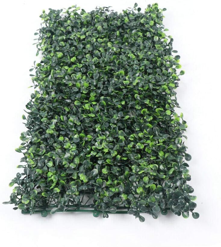 48 paneles de setos artificiales de boj de 10 x 10 pulgadas, paneles topiarios verdes para plantas, boj artificial, pantalla de cobertura de