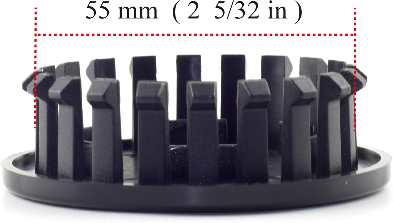 RTRHINOTUNING 4PCS OD67mm2.63in Wheel Center Caps Compatible with Colorado Corvette ATS XLR Acadia Verano ID55mm2.17in Black Hub Caps