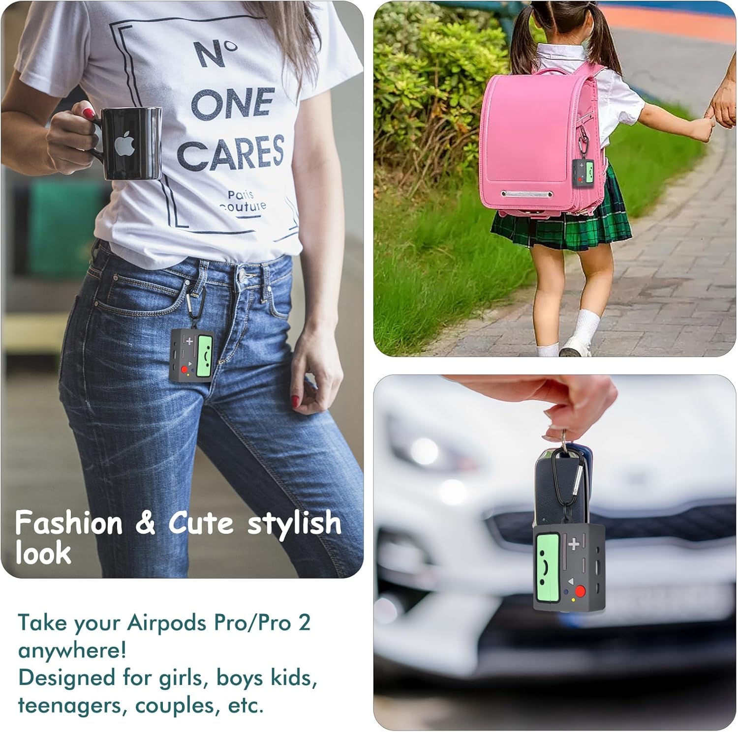 Funda para AirPod Pro 2, bonita funda de KOREDA con diseño de dibujos animados para Airpods Pro de 2 generación1 generación (202320222019),