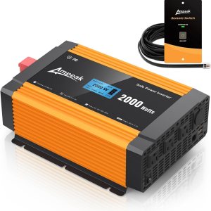 Ampeak – Inversor de corriente DC 12V a 110V AC convertidor para automóvil 21A USB inversor Ampeak – Inversor de corriente DC 12V a 110V AC convertidor para automóvil 21A USB inversor