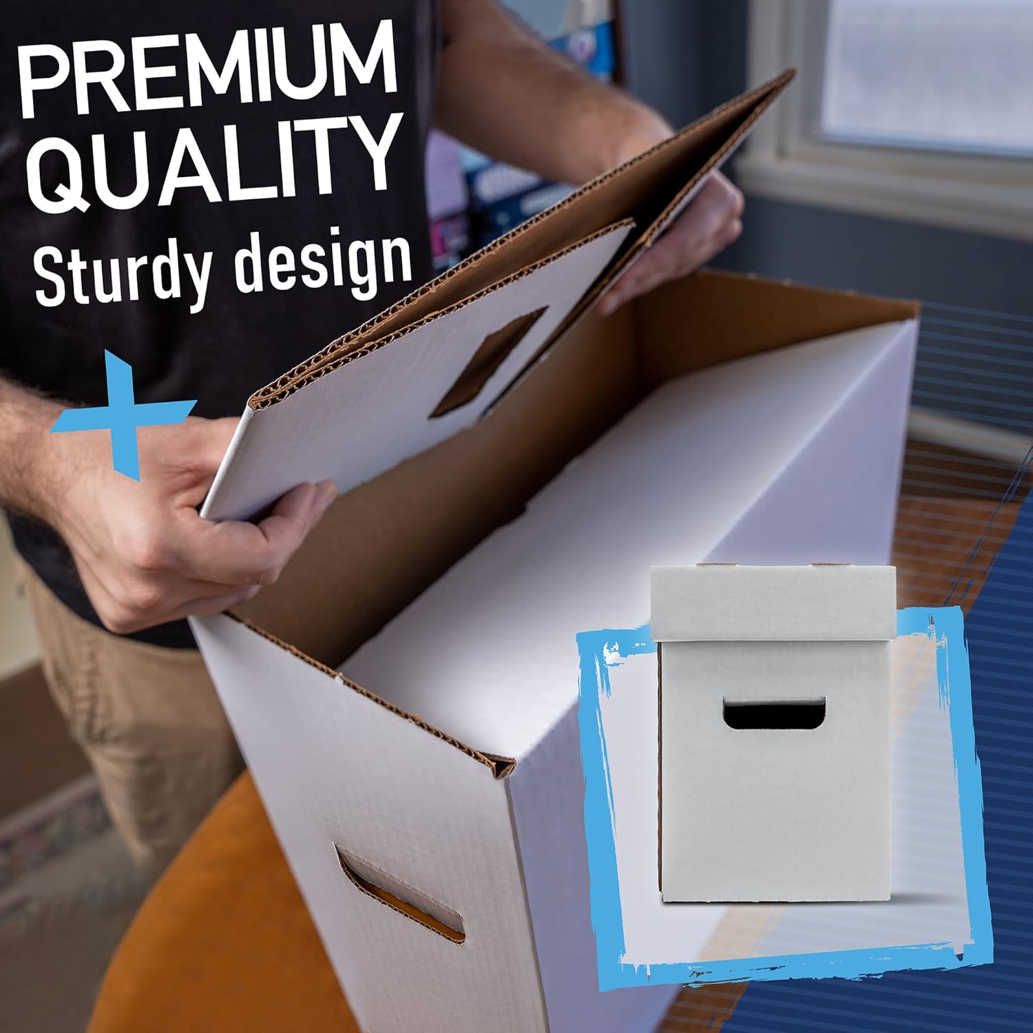 Cajas de almacenamiento prémium para cómics, caja de cartón corto para cómics, caja de cómics blanca gruesa. Caja de almacenamiento de cómics para