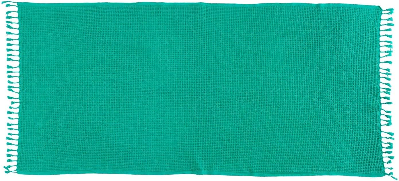 Kafthan – Toalla de baño y piscina de algodón turco Waffle – De secado rápido, suave, absorbente, manta ligera y toalla para piscina, spa y baño,