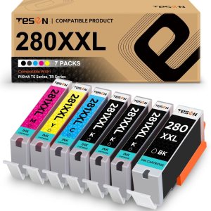 TESEN Cartucho de tinta compatible 280XXL 281XXL de repuesto para Canon 280 281 XXL PGI280XXL CLI281XXL Uso con impresora PIXMA TR8520 TR8620 TS6220 TESEN Cartucho de tinta compatible 280XXL 281XXL de repuesto para Canon 280 281 XXL PGI280XXL CLI281XXL Uso con impresora PIXMA TR8520 TR8620 TS6220