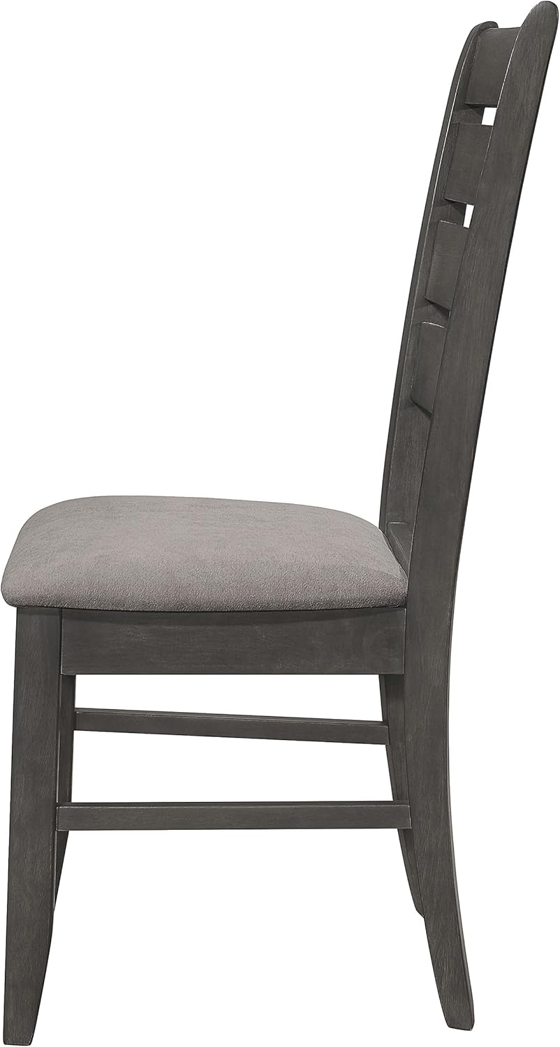 Coaster Home Furnishings Dalila – Silla auxiliar (2 unidades), color gris y gris oscuro