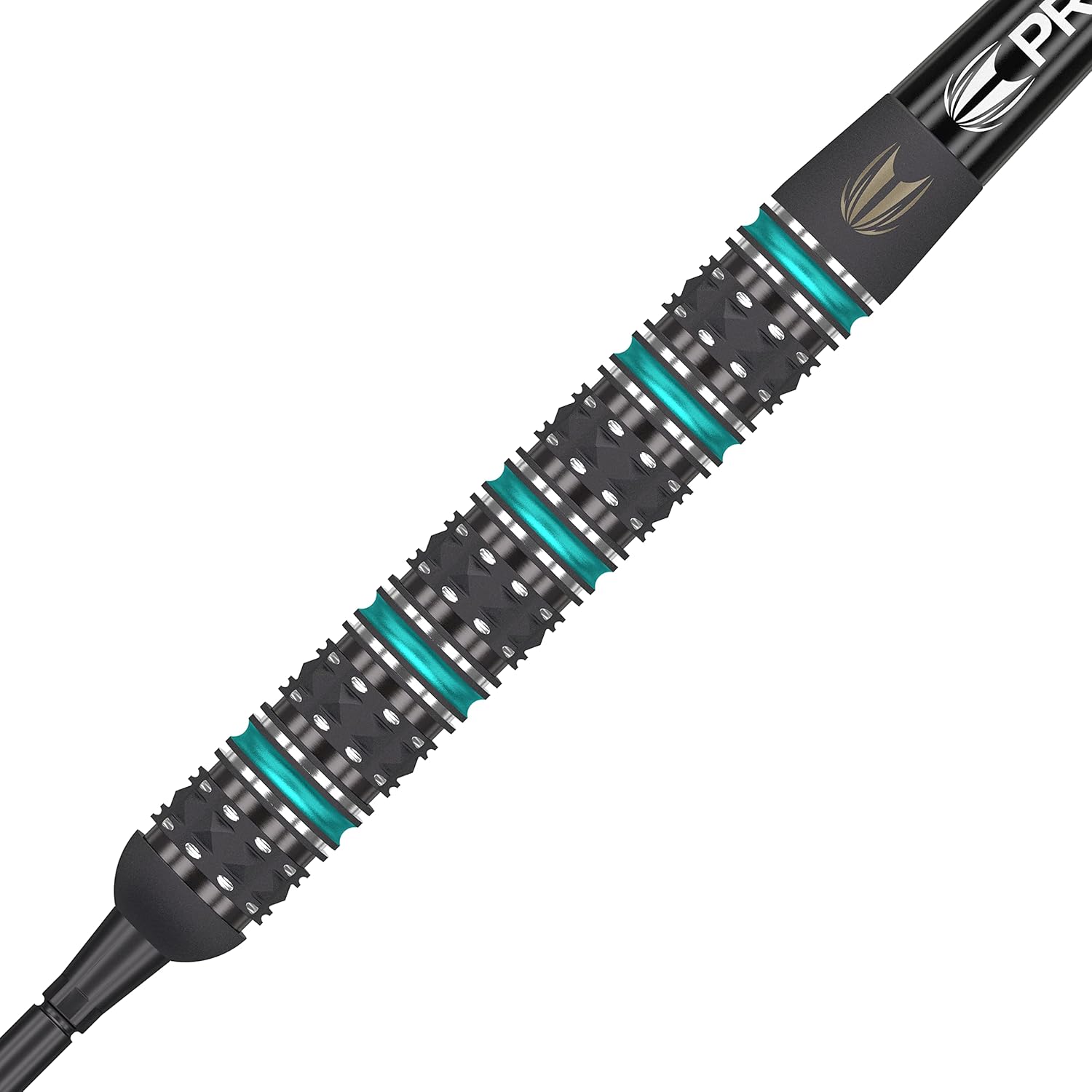 Target Darts Rob Cross Black Edition – Juego de dardos con punta de acero de punta suiza 90% tungsteno