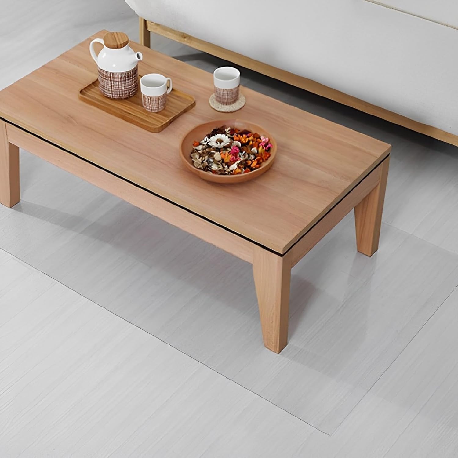 Tapete de plástico para silla de escritorio para suelo de madera dura, protector de piso de madera para silla rodante, tapete grande para silla de