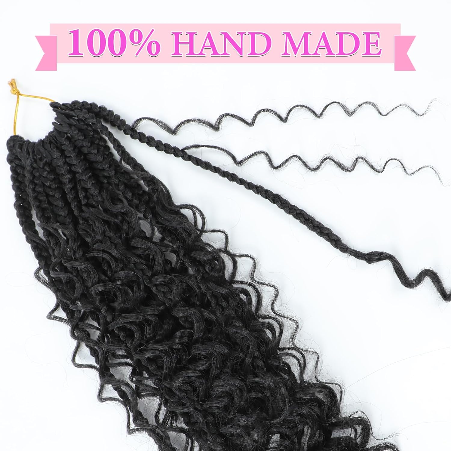 Kelagoo Goddess Box – Trenzas de cabello de ganchillo de 12 pulgadas, paquete de 9 paquetes de trenzas de caja Bohomian para mujeres negras, trenzas