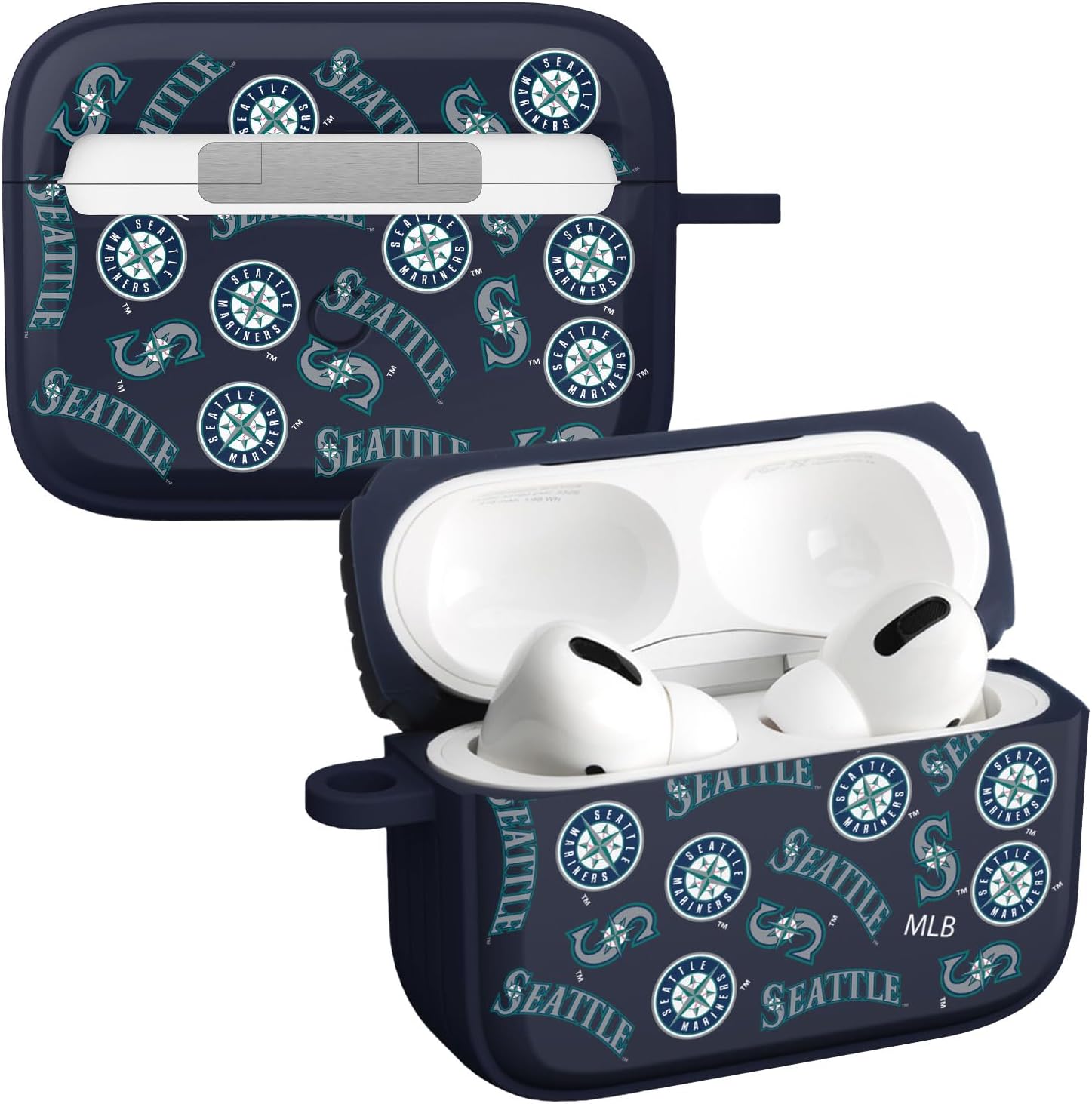GAME TIME Seattle Mariners HDX – Funda compatible con Apple AirPods Pro (Seleccionado)