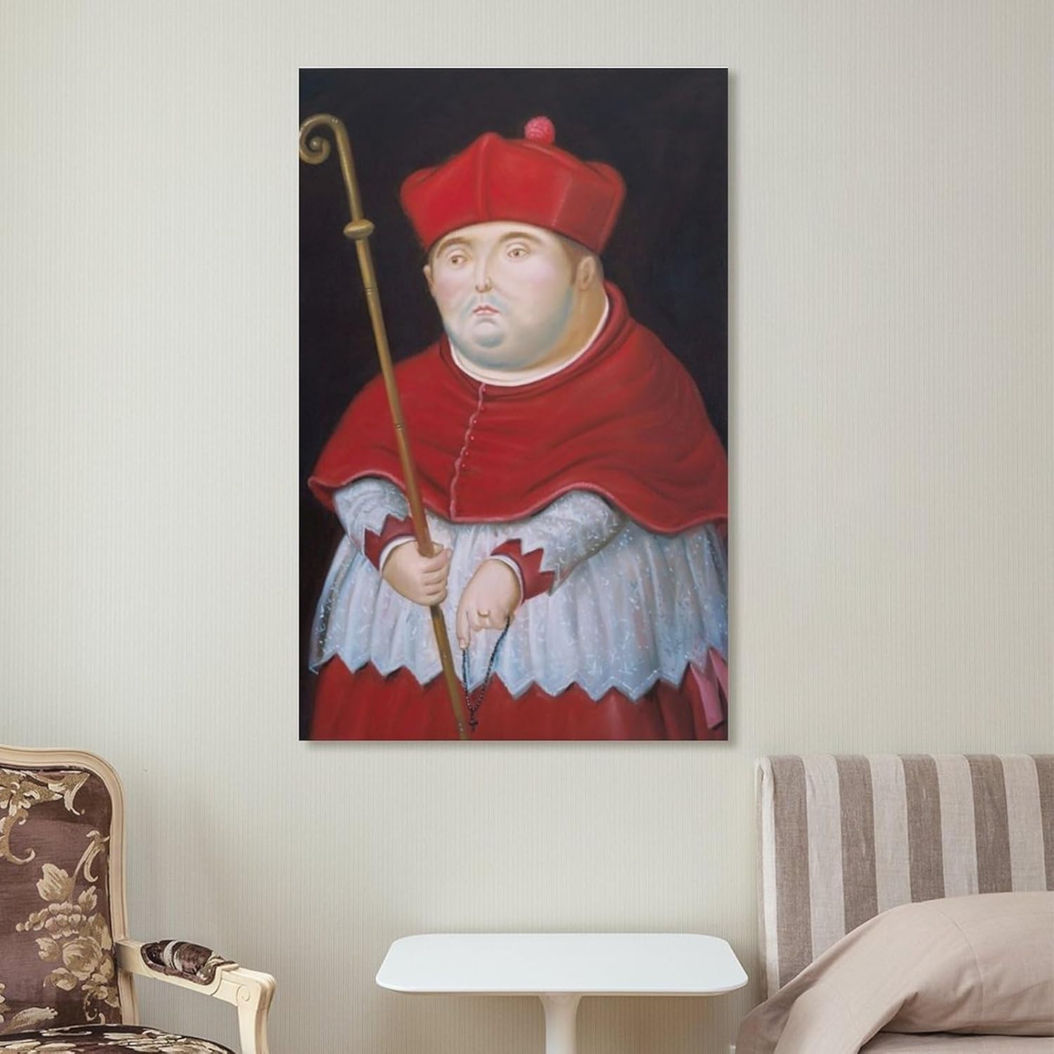 Fernando Botero – Póster de arte de pared con diseño de cardenal, 3 pósteres de decoración del hogar, marco de fotos colgante, para dormitorio,