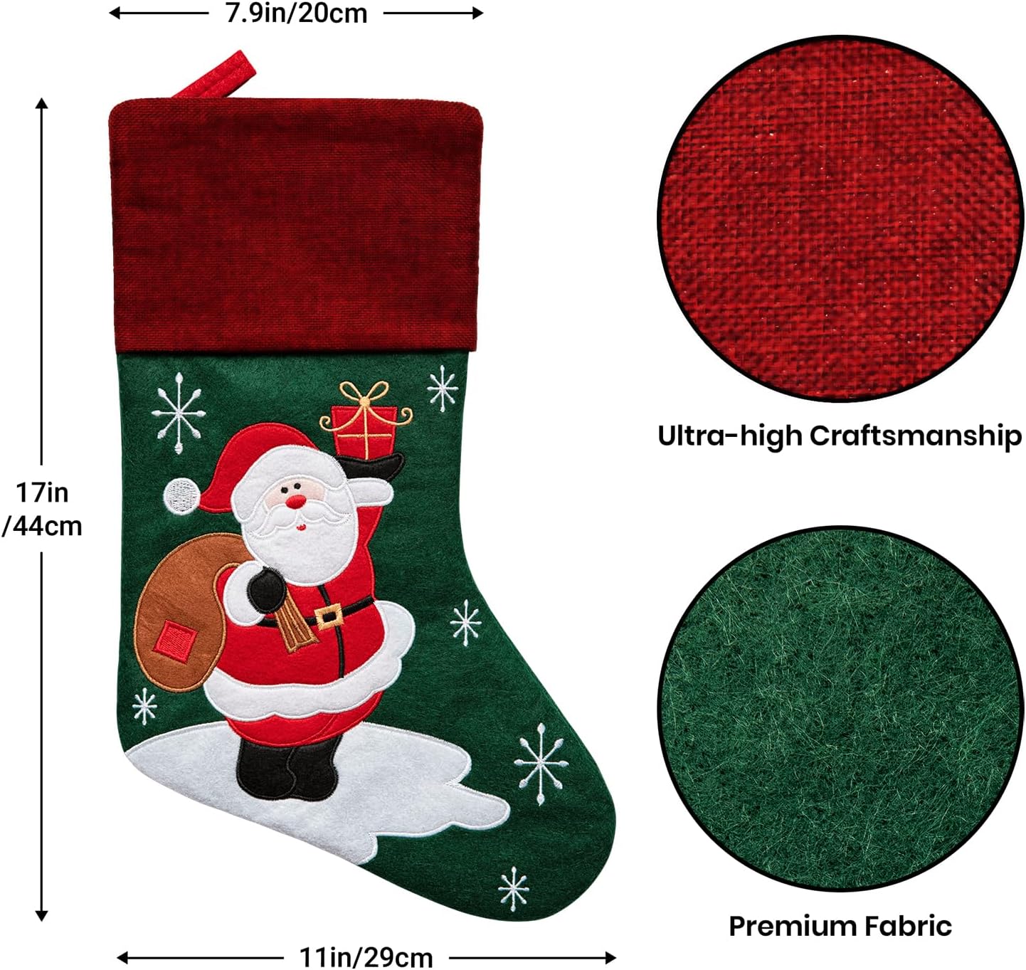 Medias de Navidad personalizadas con nombres para decoración de Navidad, adornos de Papá Noel