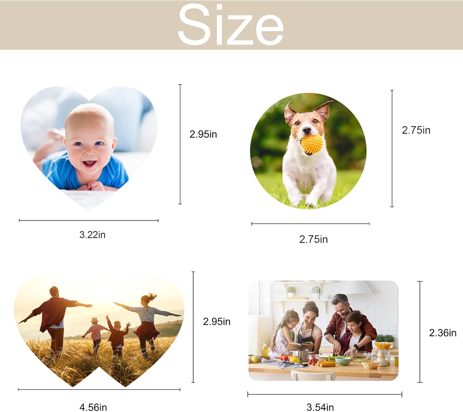 Imán personalizado para añadir tu foto, imanes de nevera, decoración del hogar, fotos para refrigerador, oficina y cocina (rectángulo, 1 unidad)