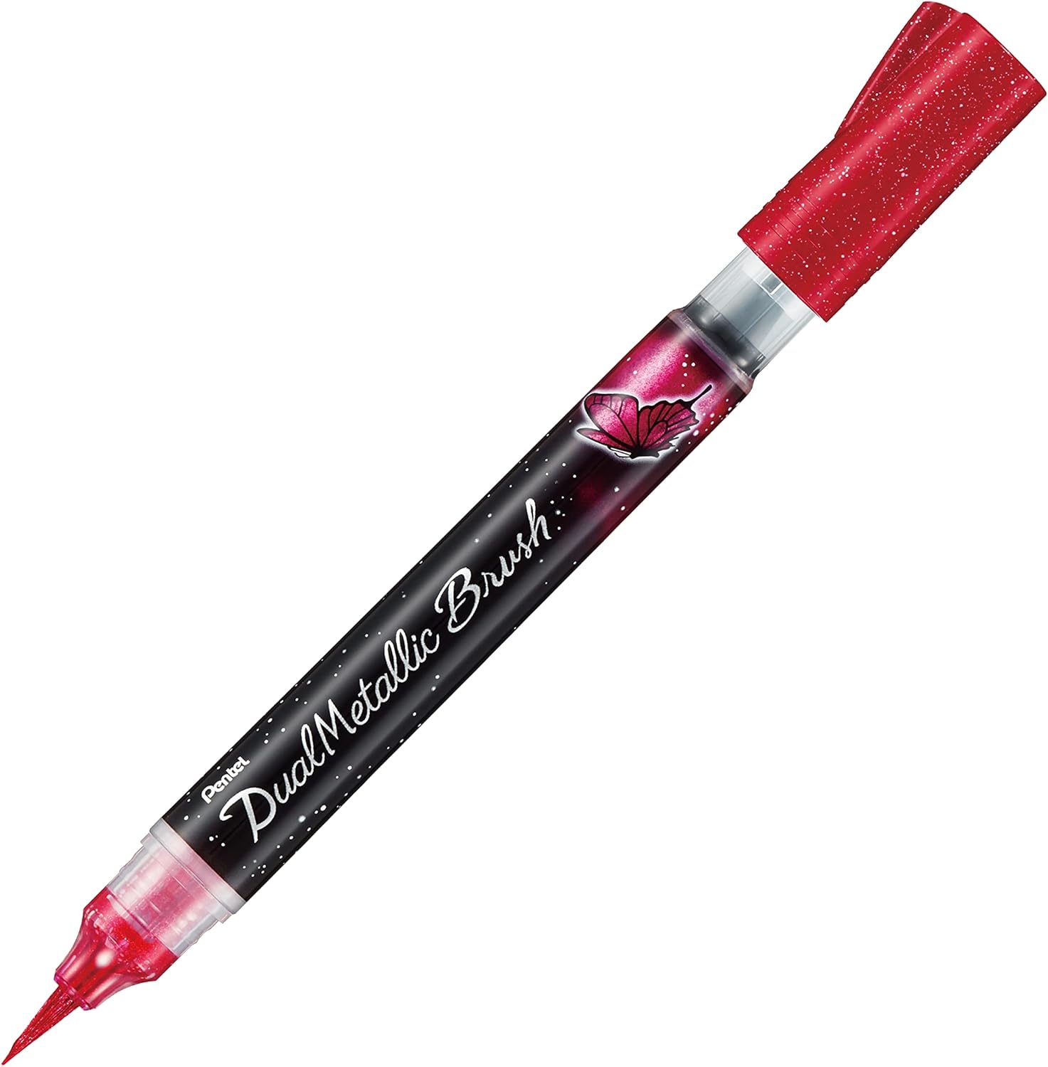 Pentel Arts DualMetallic – Brocha color rosa metálico