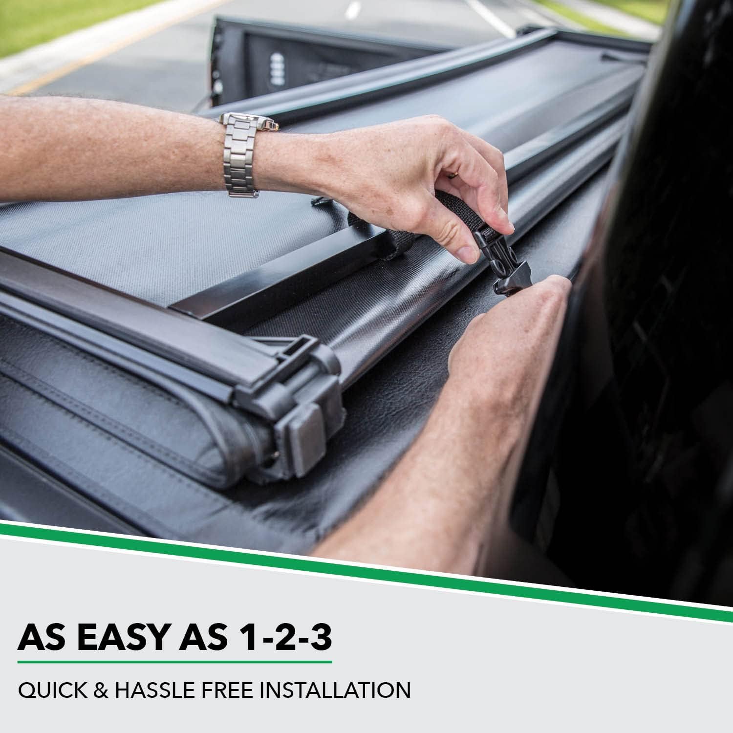 Gator ETX Soft Tri-Fold Cubierta suave para plataforma de camioneta  59422  para con Dodge Ram 2019-2023 sin plataforma trasera multifunción (puerta