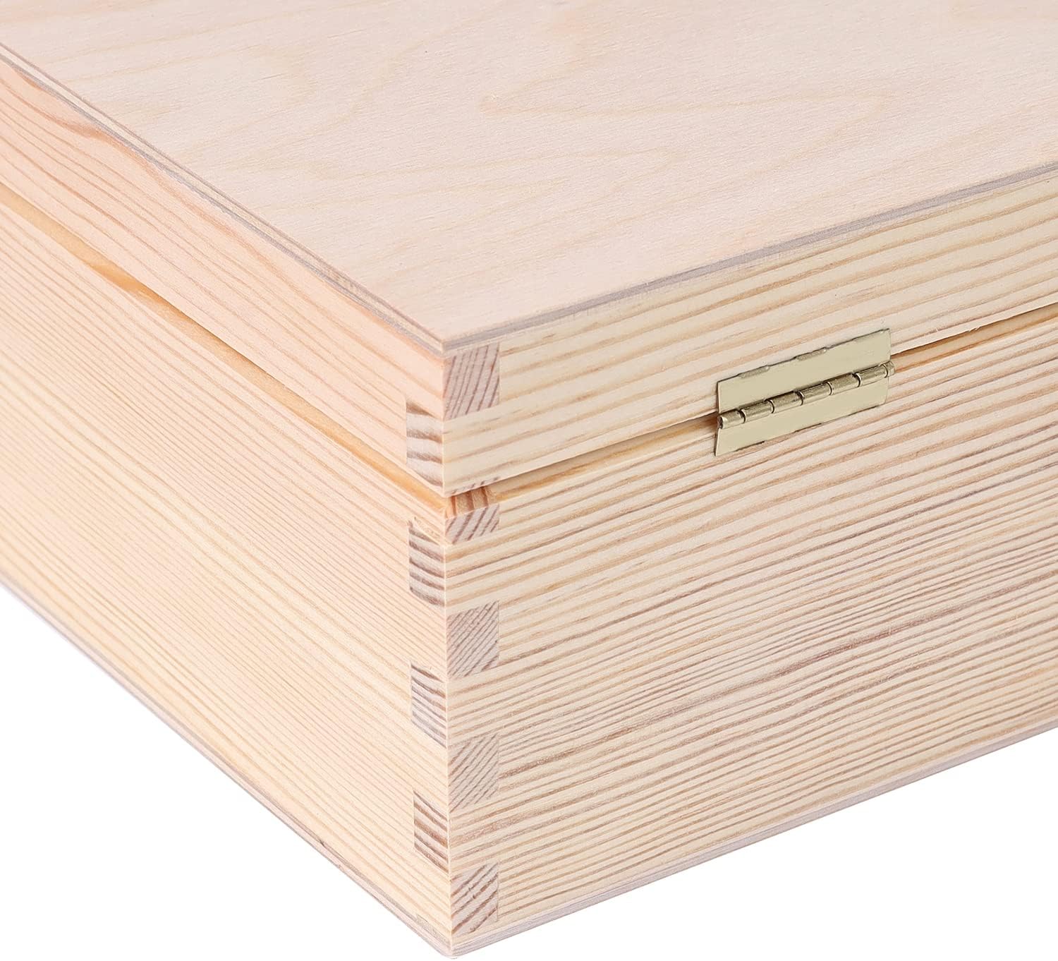 Caja de madera de vino sin pintar para almacenamiento de regalo, 3 botellas, 13.81 x 11.81 x 3.93 pulgadas, soporte de madera natural, caja de lujo