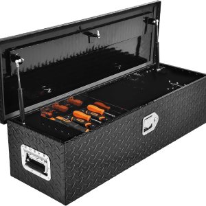 YITAMOTOR Cajas de herramientas para caja de camión de 39 pulgadas, de aluminio resistente con estante deslizante, caja de herramientas de placa de YITAMOTOR Cajas de herramientas para caja de camión de 39 pulgadas, de aluminio resistente con estante deslizante, caja de herramientas de placa de
