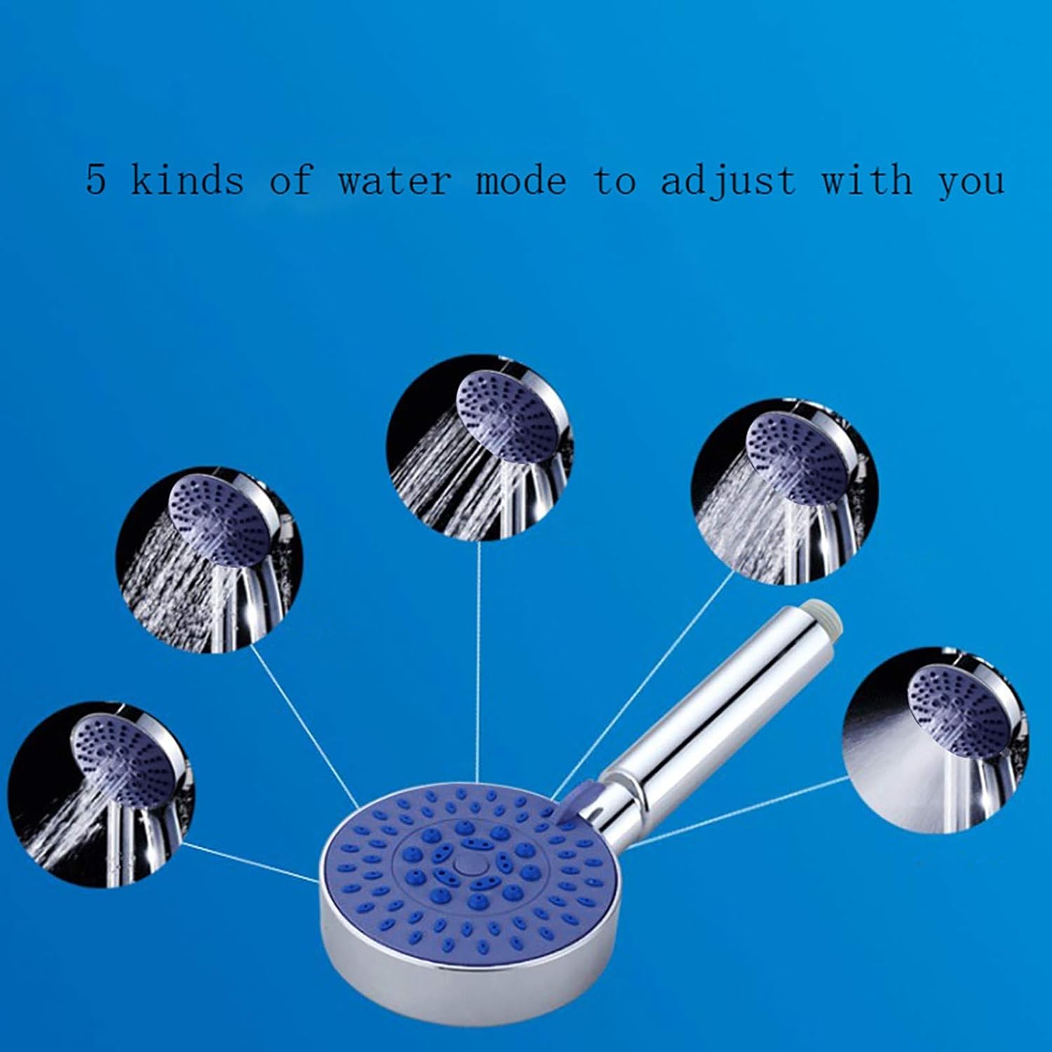 Boquilla de ducha calentador cabezal de ducha ducha de mano agua Productos de baño multifunción Cabezal de ducha de mano LED que cambia de color