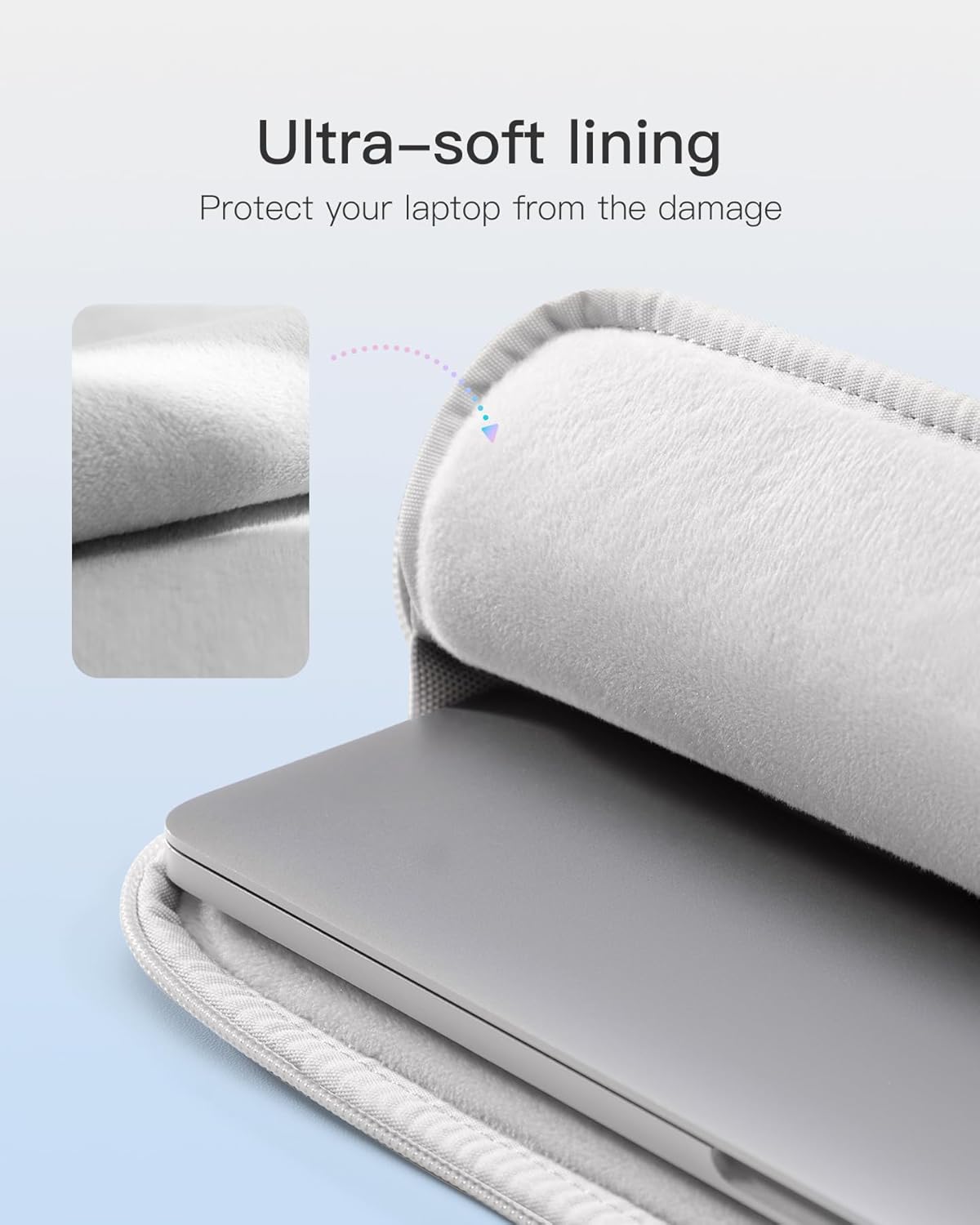 Inateck Funda para laptop de 13 a 13.3 pulgadas, compatible con MacBook Air de 13 pulgadas 2022-2018, MacBook Pro de 13 pulgadas 2022-2016, Surface