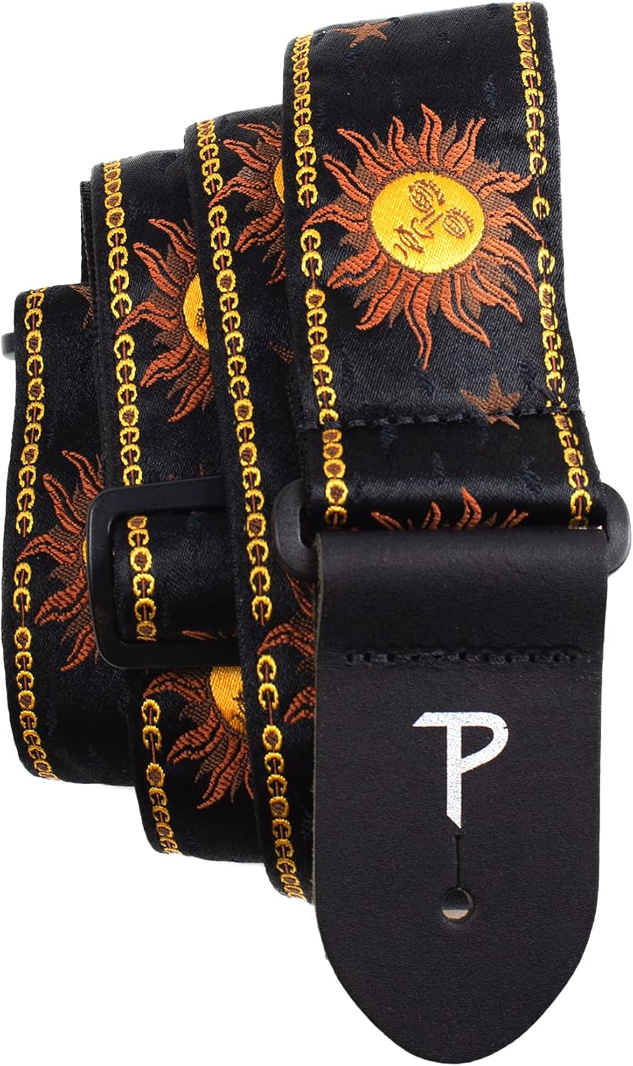 Perri’s Leathers Ltd. – Correa de guitarra – Jacquard – Ajustable – Para guitarras acústicasbajaseléctricas – Hecho en Canadá